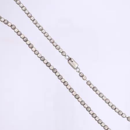 Halsband kulor 47cm bredd 5mm, slitage, Mexiko, silver 925/1000 Vikt: 35,2 g