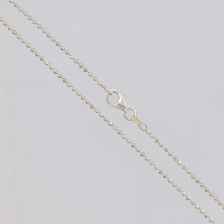 Kedja fasetterad kullänk, 42cm, bredd 1,5mm, 925/1000 silver Vikt: 2,8 g