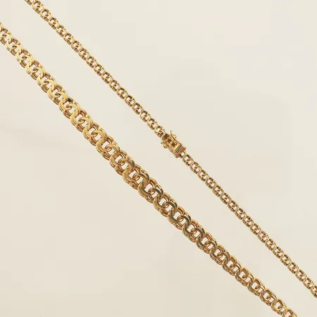 Collier Bismarck doserad längd 44,5cm bredd 8,5mm år 1964 18K Vikt: 22,5 g
