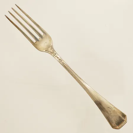 Gaffel längd 18cm gravyr silver 830/1000 Vikt: 37,5 g