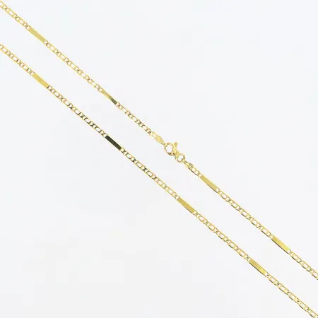Kedja längd: 50cm bredd: 2mm 18K Vikt: 7,7 g