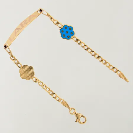 Handsmycke armring/ring med dekor stl:14 bredd 1,3-9mm Ø52mm bredd1,4-12mm, armring skev 21K   Vikt: 6,2 g