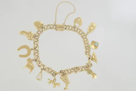 Armband bismark längd 18,5 cm bredd 4 mm 18K  Vikt: 4,9 g