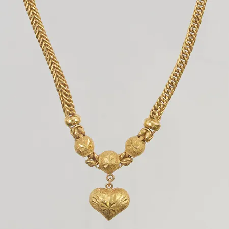 Collier Thai 46cm bredd 4mm, 2 Baht, 23K 30,4g.