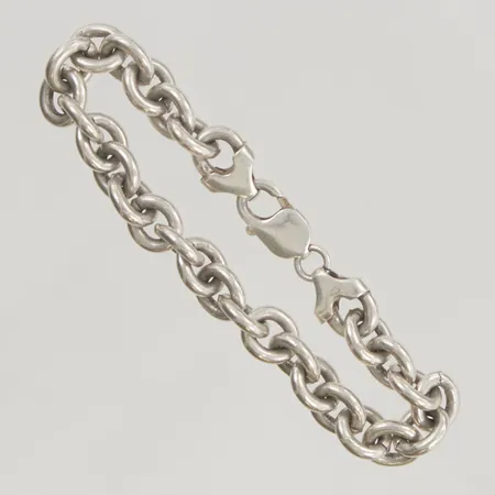 Armband ankar 19cm bredd 9mm 925/1000 Silver 37,9g.