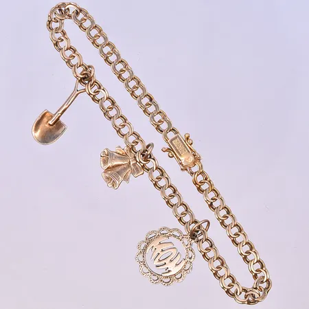 Klackring stl:15¾ bredd 2-11 mm 14K. Vikt: 2,8 g
