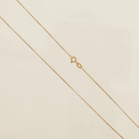 Kedja Pansar längd 43,5cm bredd 0,9mm GHA 18K Vikt: 1,7 g