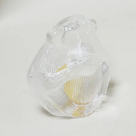 Figurin i sten Flodhäst höjd 4cm, bredd 5,5x11cm, märkt: Albert. Skickas med paket.