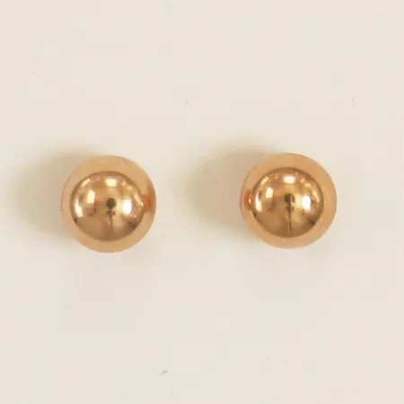 Ett par örhängen Ø4,3mm 14K Vikt: 0,8 g