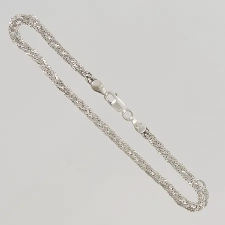 Ring stl:18½, justerbar,  925/1000 Silver 3,3g.