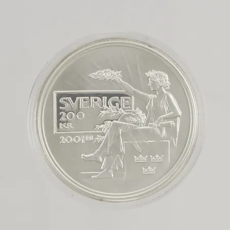 Minnesmynt 35mm 50kr, 925/1000 Silver 27,2g.