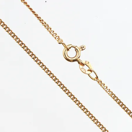 Kedja Pansar, längd 47cm, bredd1,6mm, 18K. Vikt: 4,6 g