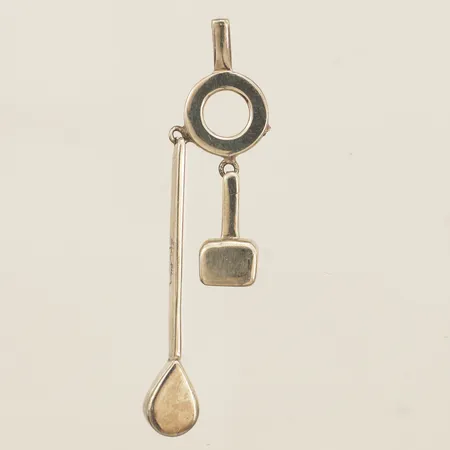 Hänge Efva Attling längd inkl ögla 55,0mm bredd 13,5mm silver 925/1000 Vikt: 6 g
