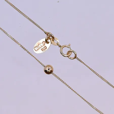 Collier doserad Bismarck längd 45 cm, bredd 4-6 mm 18K. Vikt: 11,6 g