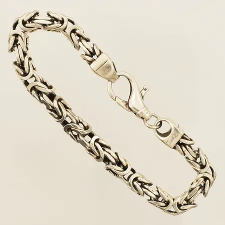 Armband Kejsar längd 25cm bredd 7,6mm slitage 925/1000 silver Vikt: 64,8 g