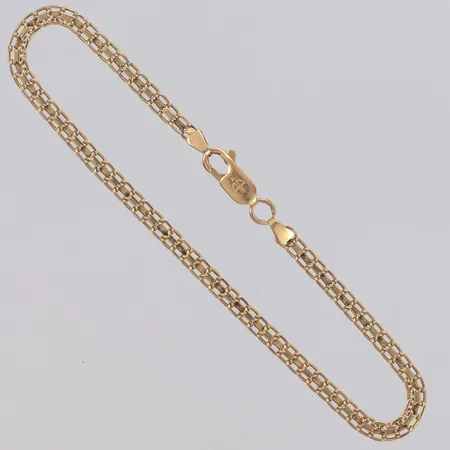 Armband X-länk längd 19cm, bredd 3mm, Balestra, 18K Vikt: 4 g