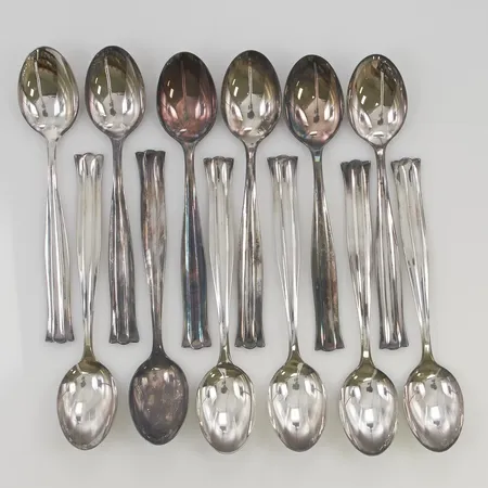 12 Kaffeskedar 12cm 830/1000 Silver 176,9g.