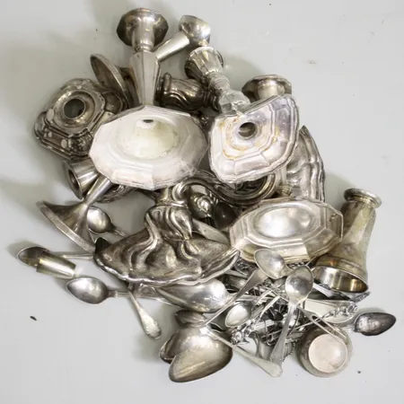 Skål i silver och innerskål i glas, Ø20,5cm, silver 830/1000, personlig gravyr, GAB, 1916, nettovikt 474,37g.