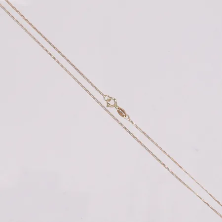 Kedja Pansar längd 42 cm bredd 1 mm defekt 14K Vikt: 1,8 g