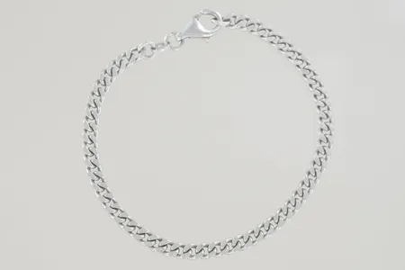 Armband pansar längd 18,5 cm bredd 4 mm,silver 925/1000 Vikt: 8,3 g