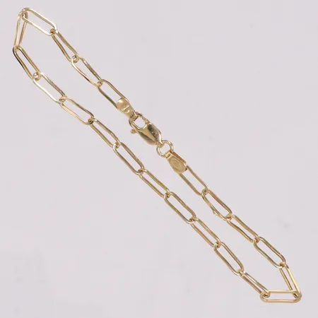 Kedja ankar längd 19cm bredd 3,1mm 18K Vikt: 2 g
