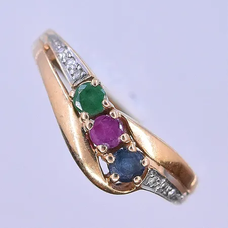 Diverse guld, 18K. Vikt: 25,9 g