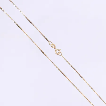 Halskedja venezia 39,5cm bredd 1mm, tillv. Guldfynd, 18K Vikt: 2,4 g