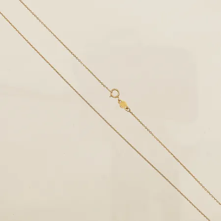 Kedja Ankar längd 42,5cm bredd 0,6mm smärre buckla 18K Vikt: 0,6 g