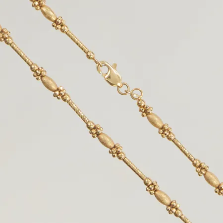 Vristlänk Singapore 23-25cm 18K 2,2g.