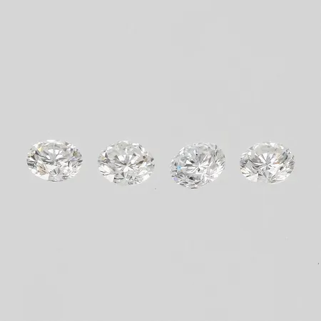 Lösa diamanter ca 4x0,09ct W/VS-Si