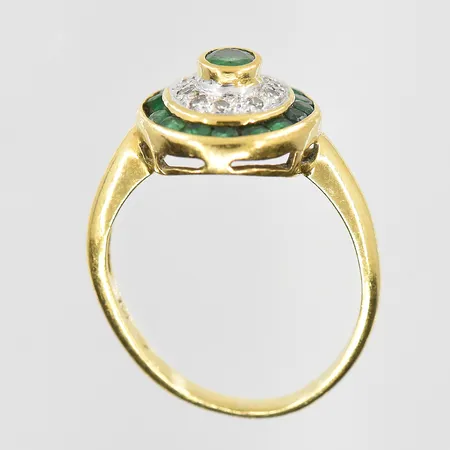 Diverse defekt guld med stenar, 18K. Vikt: 3,6 g