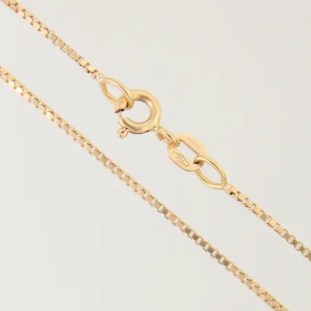 Kedja rundad Ankar längd 46cm bredd 1,5mm 18K  Vikt: 10,3 g
