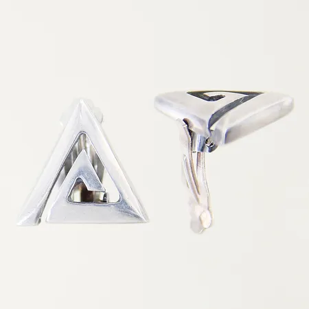 Örhängen Ø31mm clips silver 800/1000 Vikt: 11,8 g