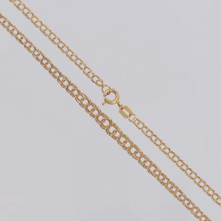Collier doserad Bismarck längd 47,5cm, bredd 2,6-4mm, 18K Vikt: 5,2 g