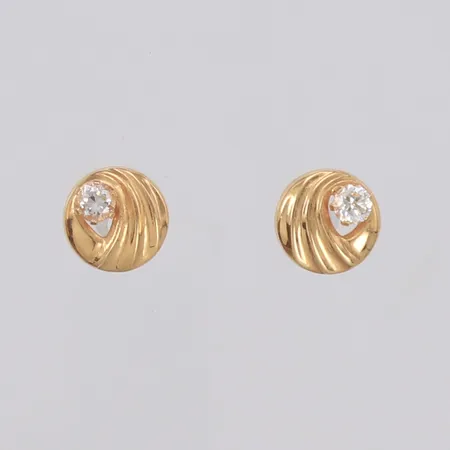 Örhängen med stenar, bredd 7,9mm, 18K Vikt: 0,8 g