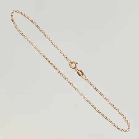 Armband ärtlänk 21cm bredd 1mm 18K 1,6g.