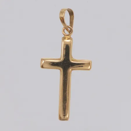 Hänge kors, längd 28,6mm, bredd 13mm, GHA, 18K Vikt: 1 g