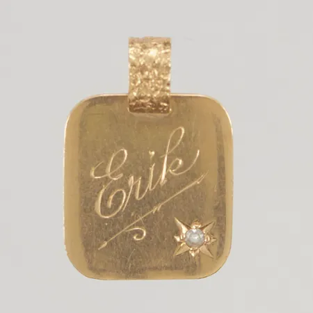 Ring stl:20¼ bredd 3mm 18K 3,2g.