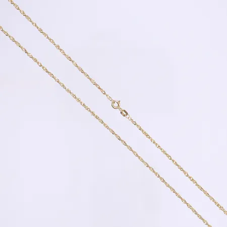 Halskedja Singapore 50cm bredd 2mm, tillv. Guldfynd 18K Vikt: 4,2 g