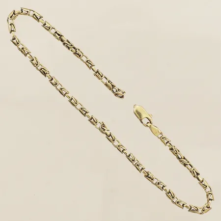 Armband Kejsar längd 20,5cm bredd 2,8mm defekt 14K Vikt: 6,9 g