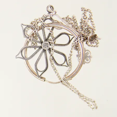 Armband flätat längd 18,5cm bredd 8mm silver 925/1000 Vikt: 20,7 g
