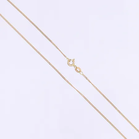 Halskedja pansar 45,5cm bredd 1mm 18K Vikt: 2,6 g