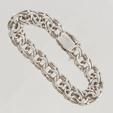 Armband Bismarck 19,5cm bredd 12mm 925/1000 Silver 35,2g.