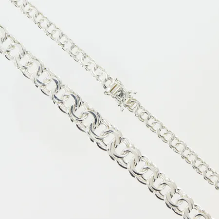 Armband Bismarck längd 19cm, bredd 11mm, GHA, silver 925/1000 Vikt: 32,1 g