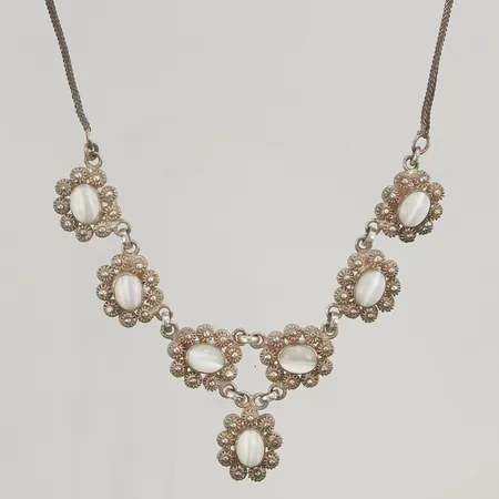 Collier 43cm ostämplat silver 18,2g.