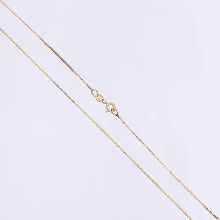 Halskedja venezia 42,5cm bredd 1mm tillv. Guldfynd 18K Vikt: 2,4 g