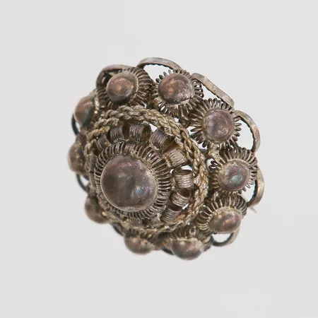 Brosch Ø27mm, silver 830/1000 Vikt: 6,8 g