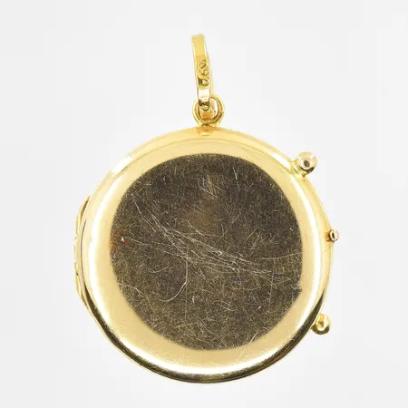 Örhängen längd 19mm, bredd 1mm, 18K. Vikt: 1,5 g