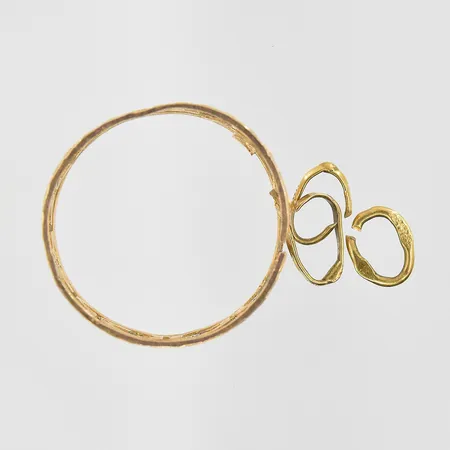 Diverse defekt guld, 14K. Vikt: 1,4 g
