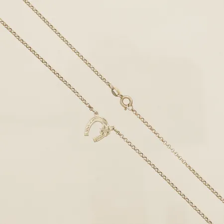 Kedja Ärtlänk med integrerat hänge längd 38,5cm, bredd 1,8-11mm silver 830/1000 Vikt: 3,3 g
